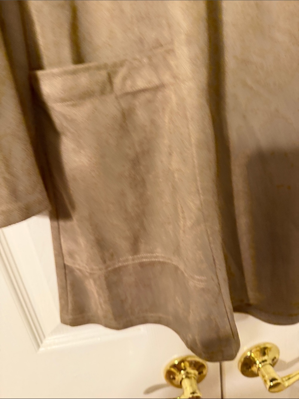 Casual Taupe Long-Sleeve A-Line Dress - Picture 4 of 5